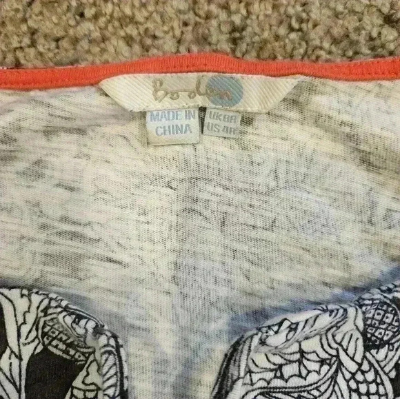 100% Cotton Boden Boho Summer Sleeveless Floral Dress, Size 4 - Picture 3 of 5